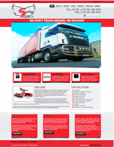 Guardian Freight Website - Design by Intense Web Design Harrogate